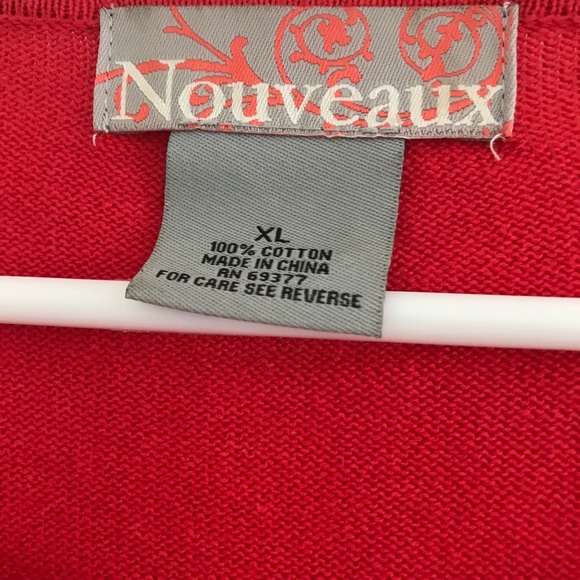 ❤️🖤 Bow sequin sweater long sleeves XL Nouvreaux - Picture 2 of 3